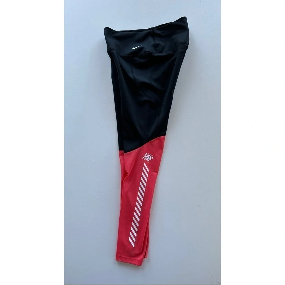 Nike Dri Fit Leggings Size Medium Mesh Colorblock